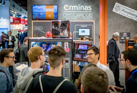erminas Stand auf der Hannover Messe