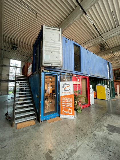 Containerinsel in der hallig hanken